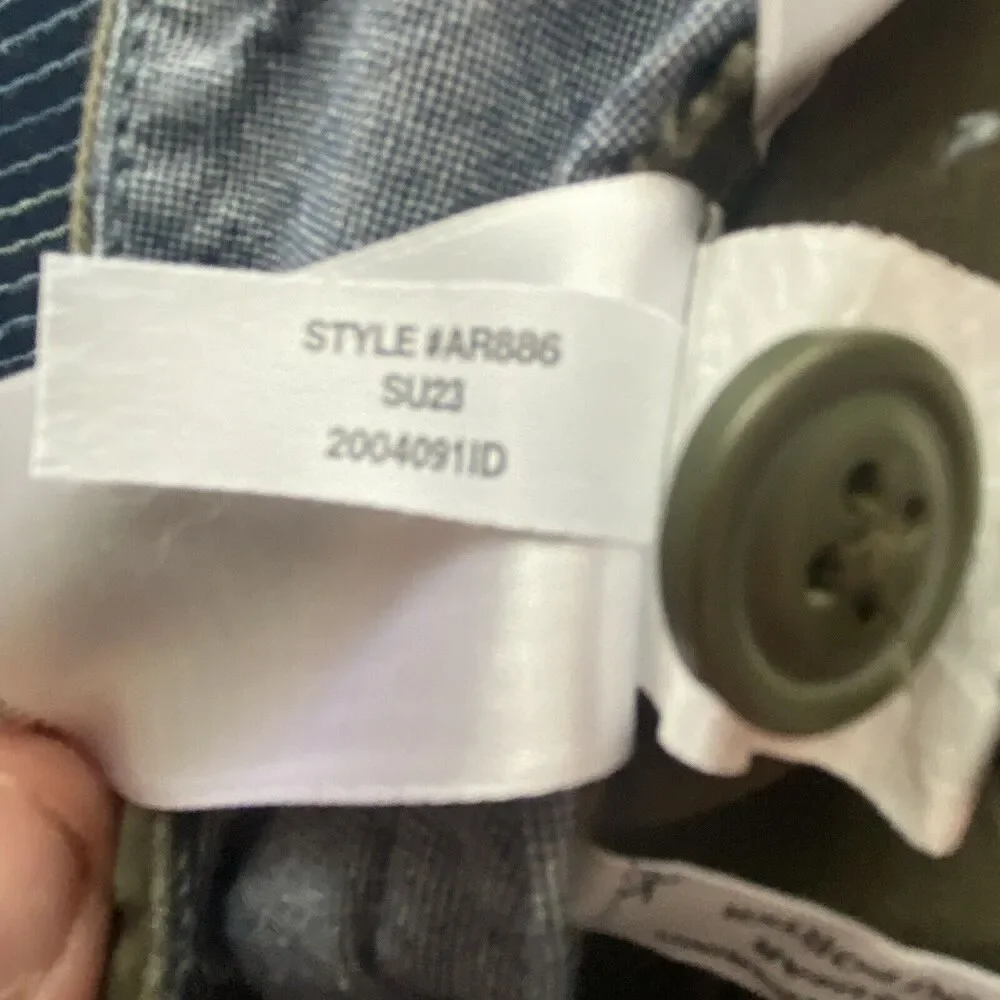 J. Crew 770 Straight Fit Stretch Chino Pants Men's 35x31 Green Casual Preppy